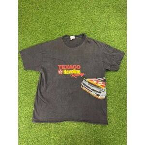 Hanes Texaco Havoline Robert‎ Yates Racing T Shirt Mens Adult XL Gray Streetwear